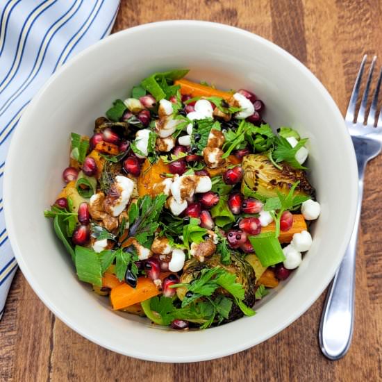 Healthy Roasted Vegetable Salad - Recipe photo by trendgredient