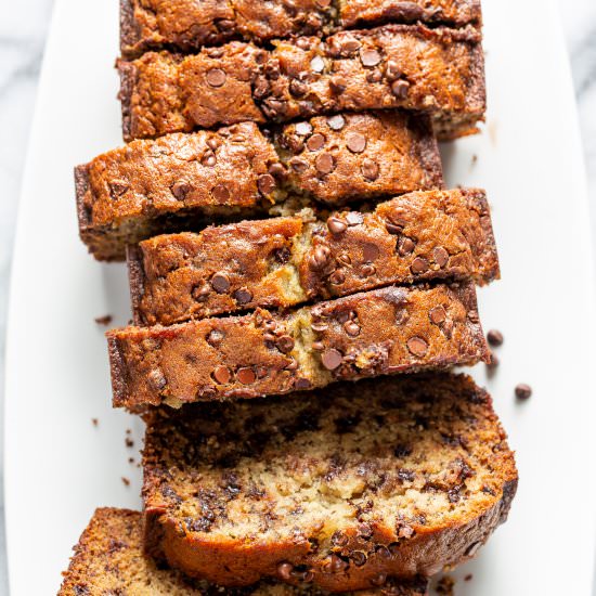 Chocolate Chip Banana Bread - Recipe photo by Savingroomfordessert