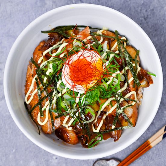 Garlic Teriyaki Chicken Rice Bowl - Recipe photo by Sudachi Recipes