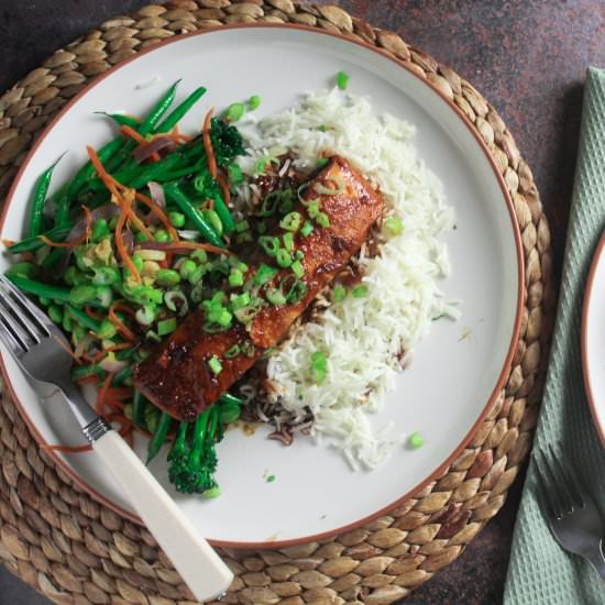 Sweet Chilli & Soy Salmon - Recipe photo by carrieskitchen
