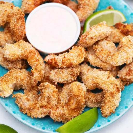 Air Fryer Coconut Shrimp - Recipe photo by peasandpeonies