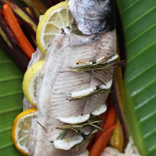 Rosemary Garlic Trout - Recipe photo by proportionalplate