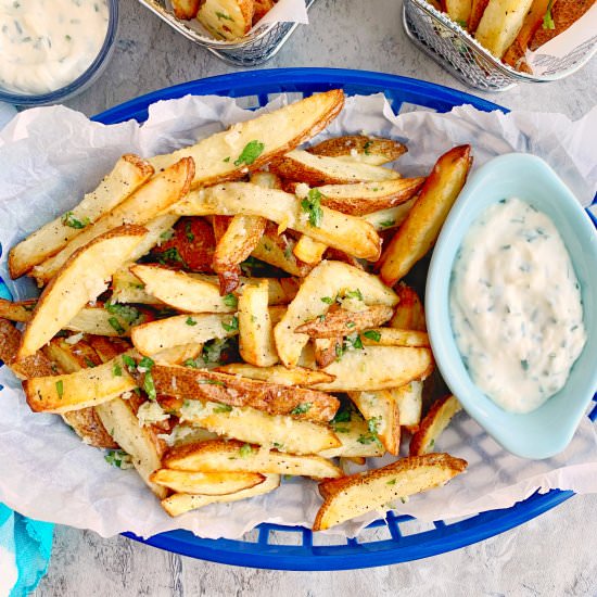 Air Fried Truffle Parmesan Fries - Recipe photo by Theyummymuffin