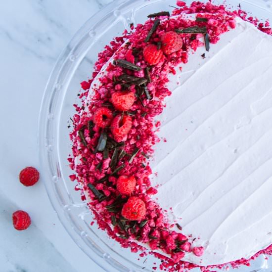 Chocolate Raspberry Icebox Cake - Recipe photo by the darling apron