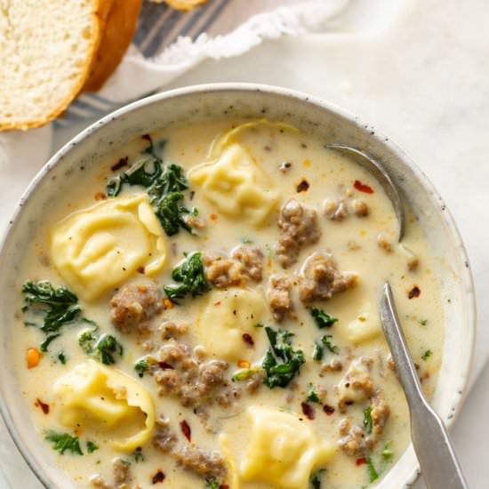 Sausage Tortellini Soup - Recipe photo by TheCozyCook