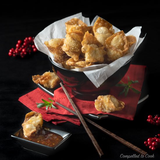 Crispy Wontons - Recipe photo by Compelled To Cook