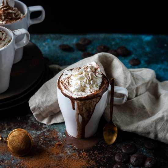 Tahini hot chocolate - Recipe photo by katethebaker