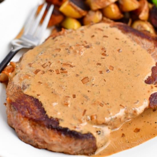 Peppercorn Steak Sauce - Recipe photo by WillCookForSmiles