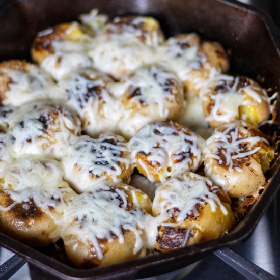 Sous Vide Smashed Potatoes - Recipe photo by HolmesCooks