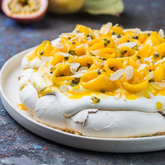 Rose Water Pavlova - Recipe photo by Mistress Ghee