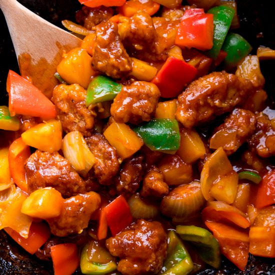 Sweet and Sour Pork - Recipe photo by KitchenSanctuary