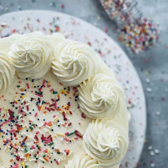 A simple yet perfect White Vanilla - Recipe photo by Thulas Cake Lab