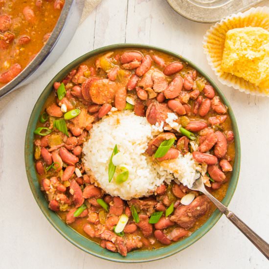 Creole Red Beans and Rice - Recipe photo by senseandedibility