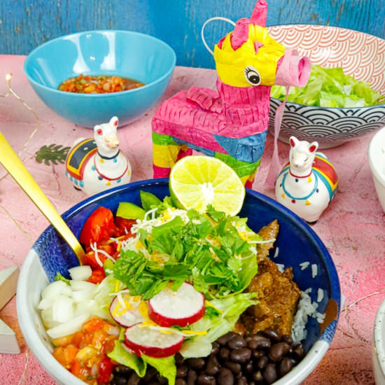 Healthy Burrito Bowls - Recipe photo by Fitty Foodlicious