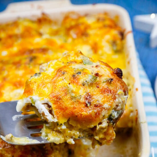 Biscuits and Gravy Casserole - Recipe photo by Fitty Foodlicious