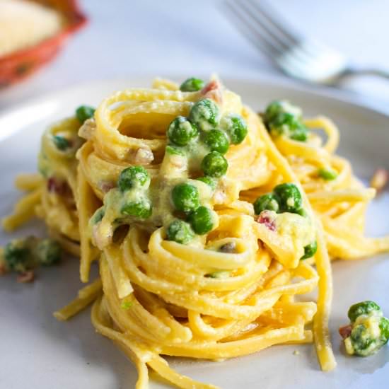 Lemon Ricotta Pasta with Peas - Recipe photo by MaesMenu