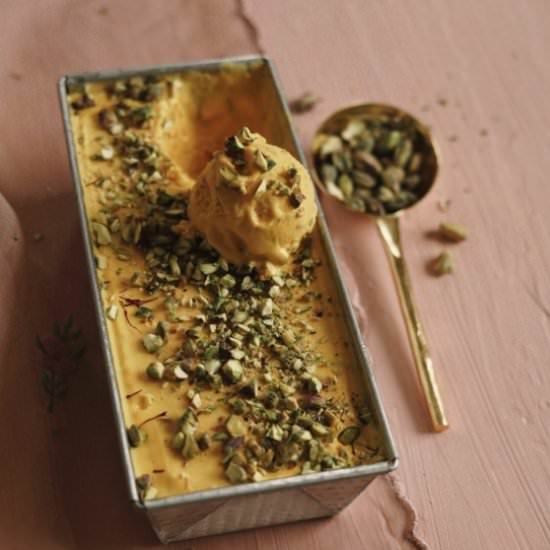 Mango Kesar Ice Cream - Recipe photo by onceuponatimeinvancouver