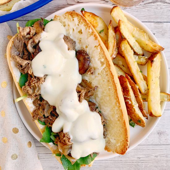 Cheesesteak with Truffle Cheese - Recipe photo by Theyummymuffin