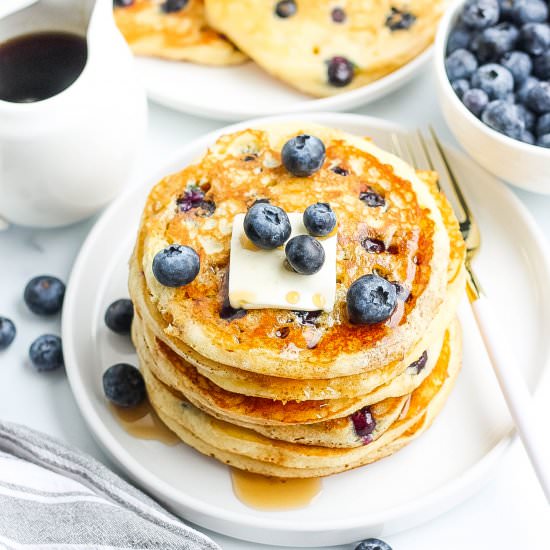 Best Blueberry Pancakes - Recipe photo by Kathryns.kitchen.blog