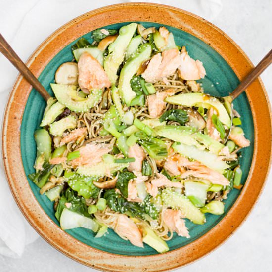 Salmon Soba Noodle Salad - Recipe photo by Sarah Gold Nutrition
