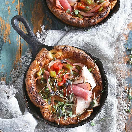 Savory Dutch Babies - Recipe photo by Hungry Couple