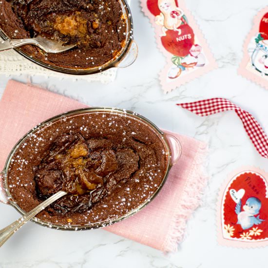 molten chocolate lava cake - Recipe photo by a zest for life