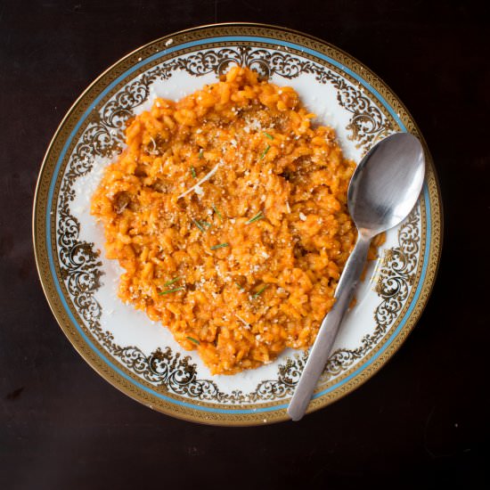 Tomato & Black Truffle Risotto - Recipe photo by Artemis_eats