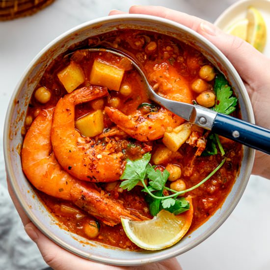 Shrimp Stew with Potatoes - Recipe photo by jernejkitchen