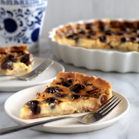 amarena cherry brulee tart - Recipe photo by davebakes