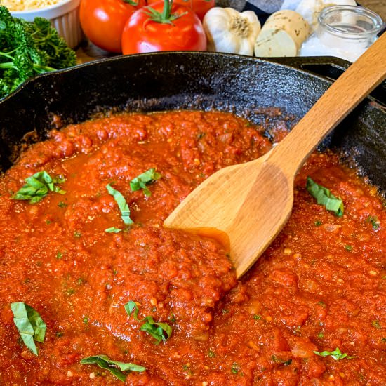 Homemade Marinara Sauce - Recipe photo by Modern Meal Makeover