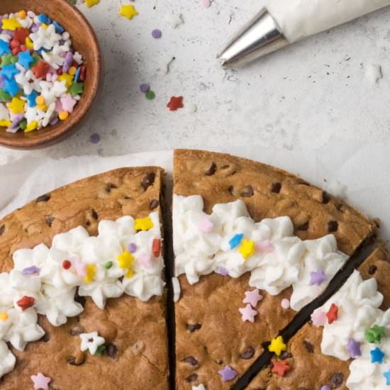 Gluten Free Choc Chip Cookie Cake - Recipe photo by wellfedbaker