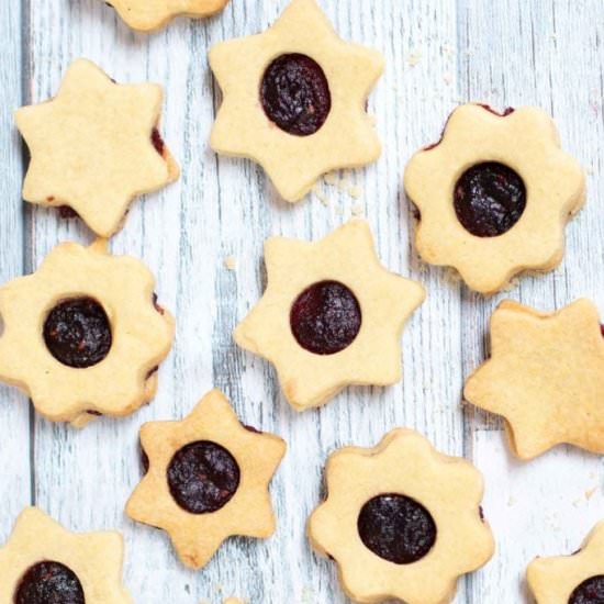 Jam Filled Linzer Cookie Recipe - Recipe photo by sustain my cooking habit