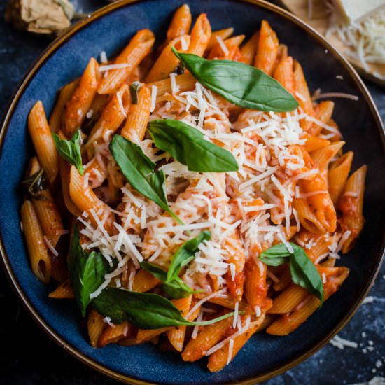 Penne Pomdoro - Recipe photo by tiffinandteaofficial