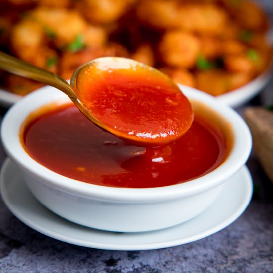 Easy Sweet and Sour Sauce Recipe - Recipe photo by KitchenSanctuary