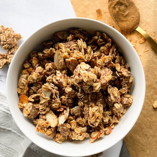 Almond Butter Granola Recipe - Recipe photo by frozen_bananas_