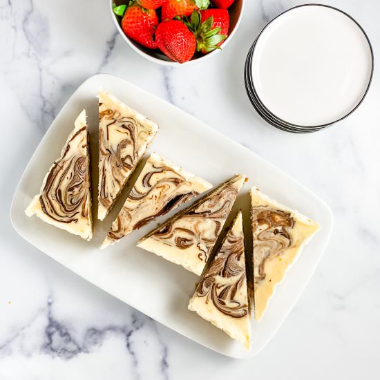 loaf pan swirl cheesecake - Recipe photo by sheri silver
