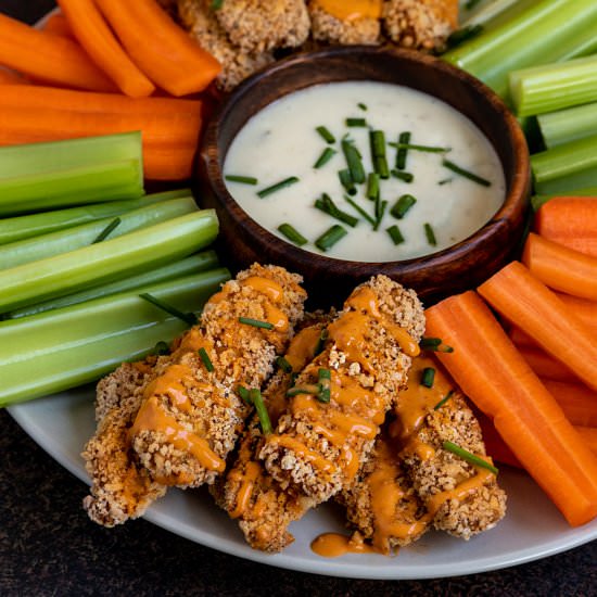 Buffalo Tempeh - Recipe photo by ShortGirlTallOrder
