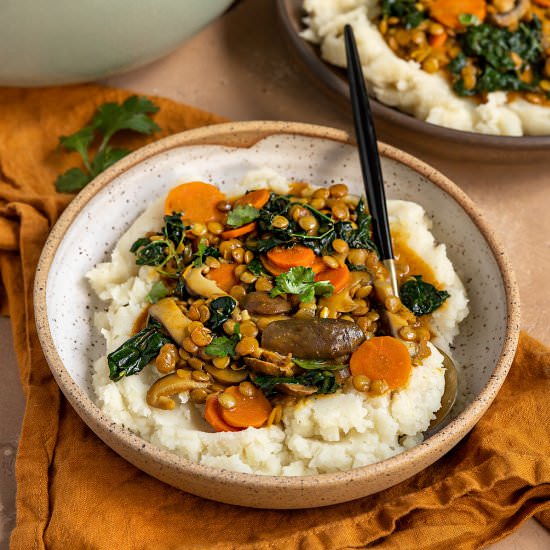 Vegan Lentil Stew - Recipe photo by ShortGirlTallOrder