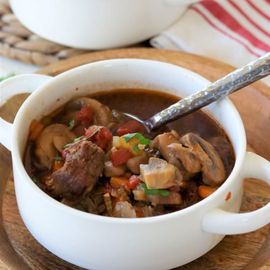 Instant Pot Vegetable Beef Soup - Recipe photo by seekinggoodeats