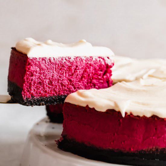 Red Velvet Cheesecake - Recipe photo by easyweeknightrecipes