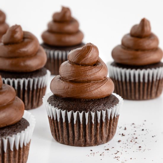 Vegan Chocolate Cupcakes - Recipe photo by purelykaylie