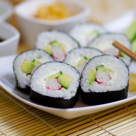 Homemade sushi - Recipe photo by mecooks.com