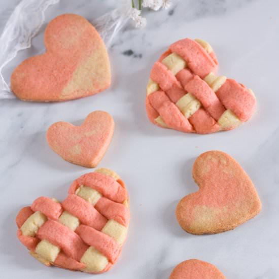 Valentine's Day Heart Sugar Cookies - Recipe photo by PastryWishes