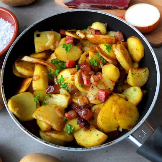 German Fried Potatoes - Recipe photo by mydinner.co.uk