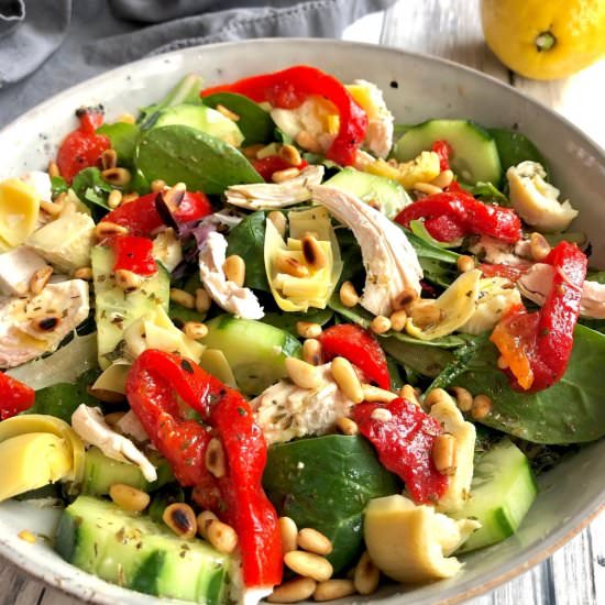Mediterranean Chicken Salad - Recipe photo by Hoorah to Health