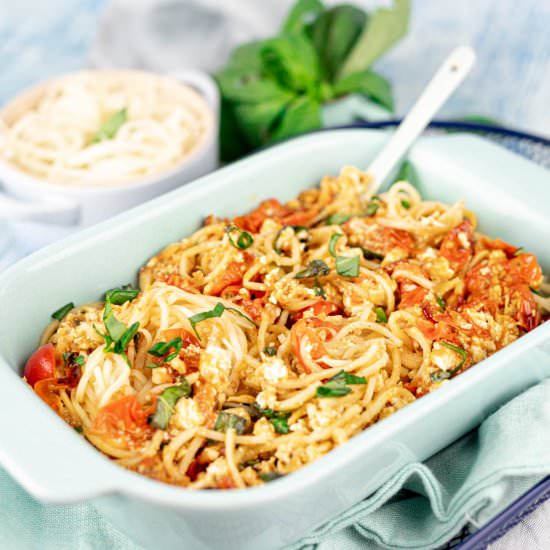 Keto Baked Feta Pasta with Palmini - Recipe photo by Lowcarb-nocarb