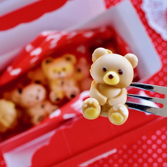 Teddy Bear Mini Cakes - Recipe photo by ochikeron
