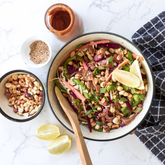 Vegan Thai Peanut Pasta Salad - Recipe photo by magentastreaks