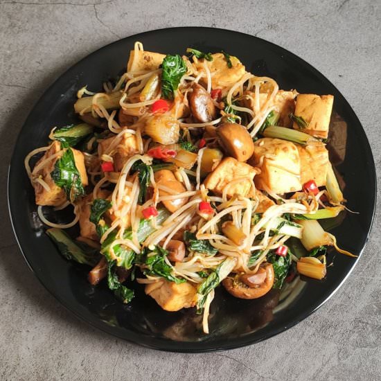 Stir fried tofu - Recipe photo by greenbowl2soul