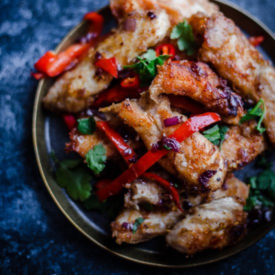 Salt and Pepper Chicken - Recipe photo by tiffinandteaofficial